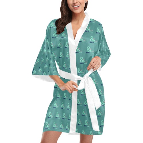 Robe dark teal Kimono Robe