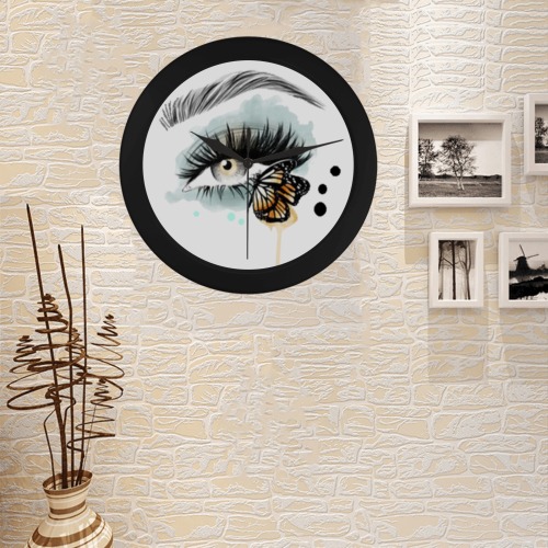 eye Circular Plastic Wall clock