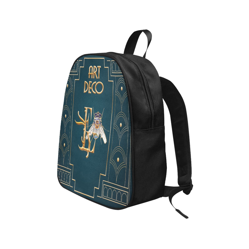 Art Deco Collectable  Fly Fabric School Backpack (Model 1682) (Medium)