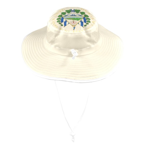 El Salvador Flag Icon Wide Brim Bucket Hat