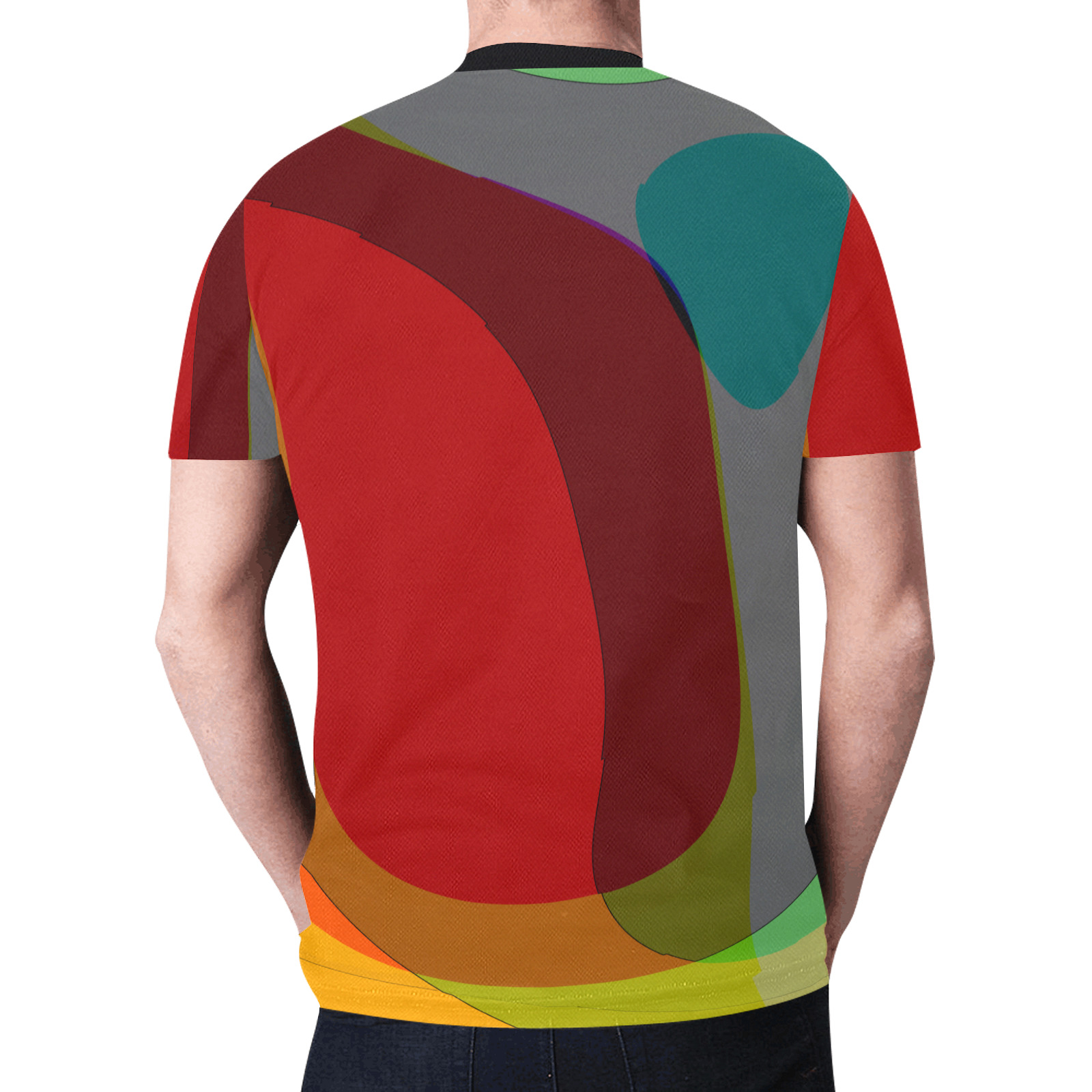 Colorful Abstract 118 New All Over Print T-shirt for Men (Model T45)