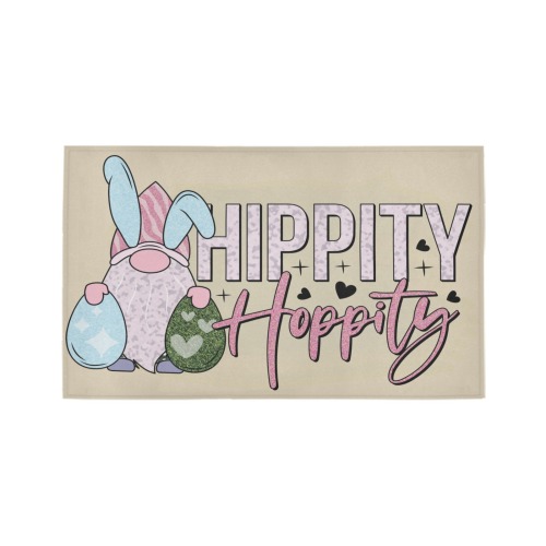 Hippity Hoppity Easter Gnome Azalea Doormat 30" x 18" (Sponge Material)