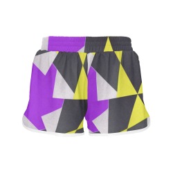 Retro geometric colorful 7D Women's Sports Shorts (Model L61)