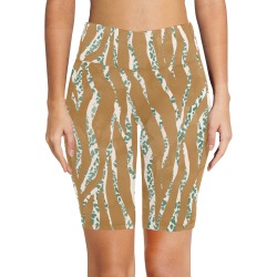 0085-WILD SKIN ANIMAL F Women's Workout Half Tights (Model L42)