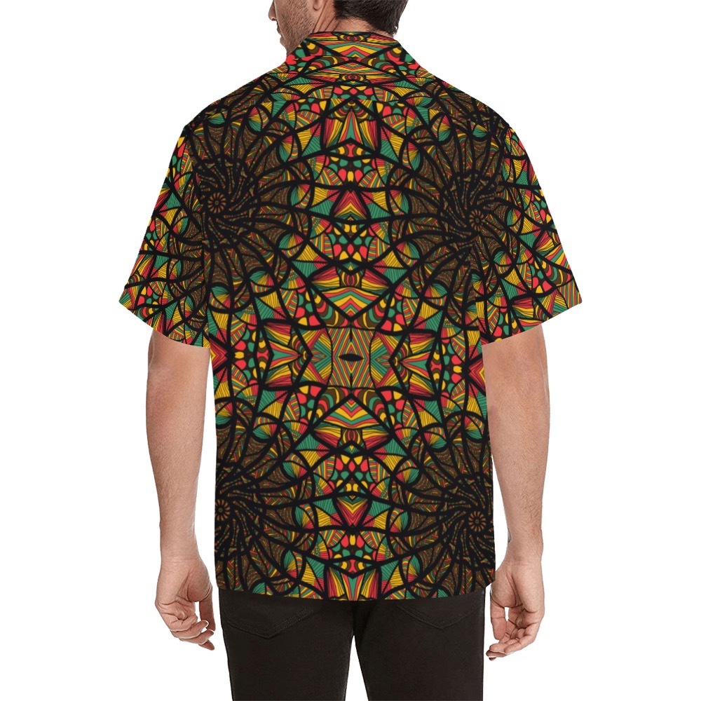 Ô Juneteenth Colors Hawaiian Shirt with Merged Design (Model T58)