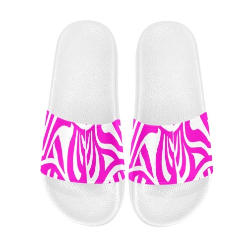aaa pink w Men's Slide Sandals (Model 057)