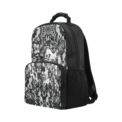 Skull Lace Backpack Unisex Laptop Backpack (Model 1663)