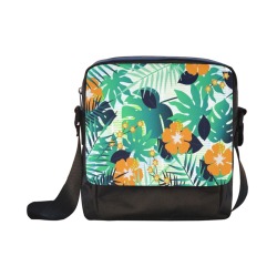 GROOVY FUNK THING FLORAL Crossbody Nylon Bags (Model 1633)