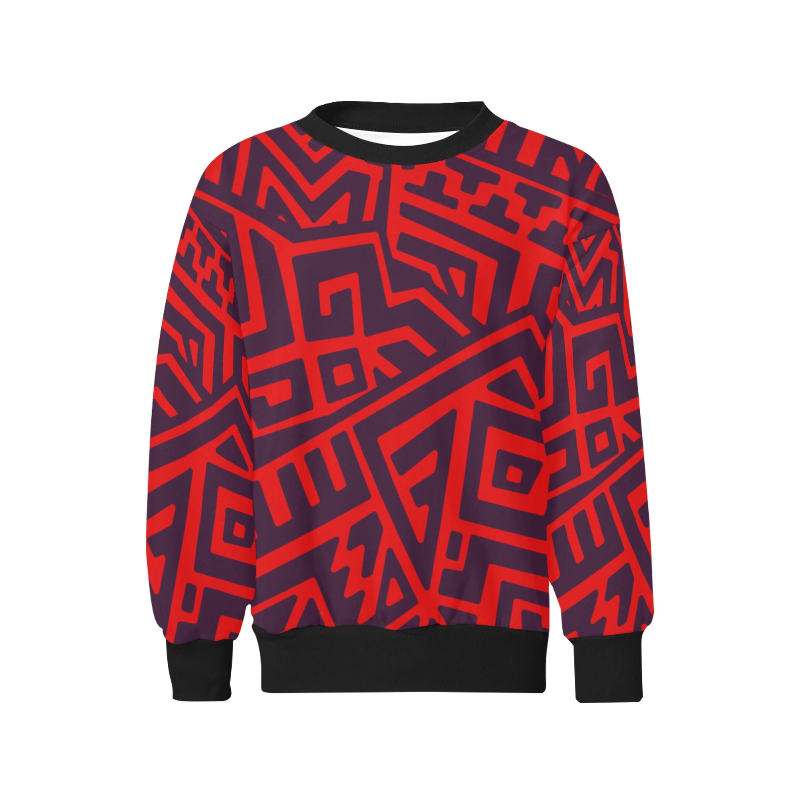 Boys African Print Sweater Kids' All Over Print Sweatshirt (Model H37)