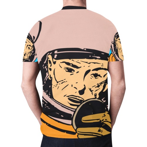 astronaut New All Over Print T-shirt for Men (Model T45)