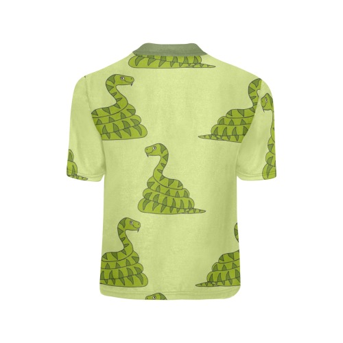 Snakes Little Girls' All Over Print Crew Neck T-Shirt (Model T40-2)