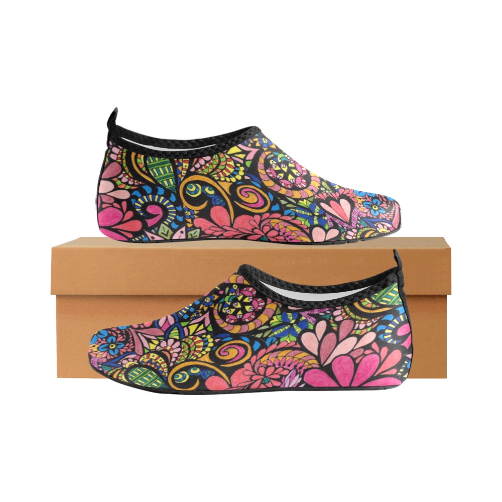 Flowers in the Attic Women's Slip-On Water Shoes (Model 056)