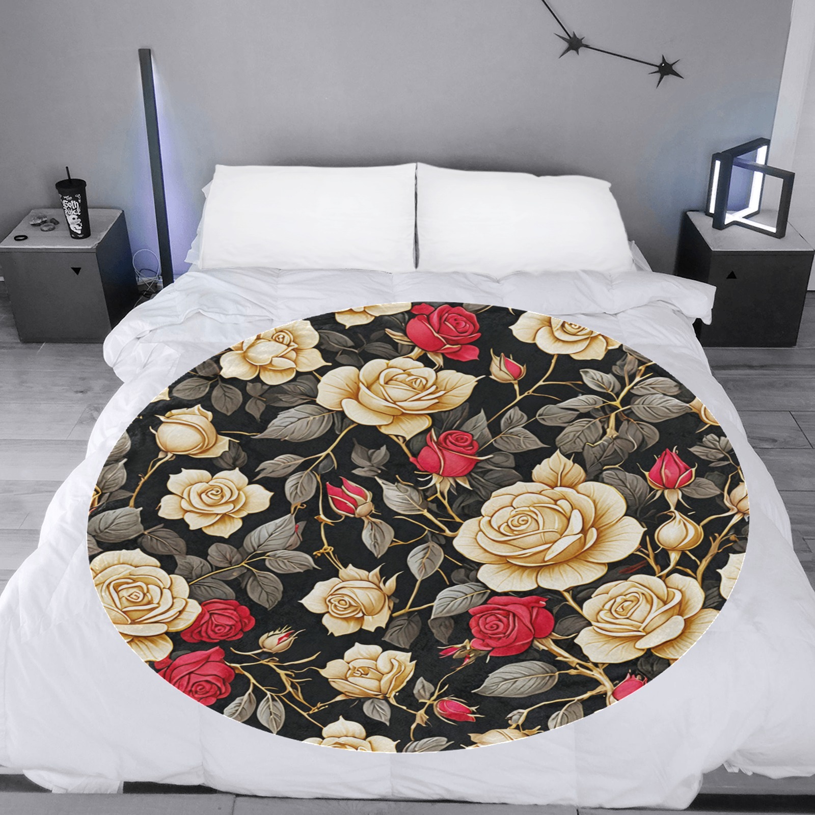 Fabulous Florals 14 Circular Ultra-Soft Micro Fleece Blanket 60"