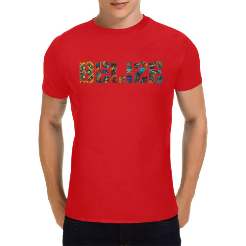 Bcollage Men's T-Shirt in USA Size (Front Printing Only)
