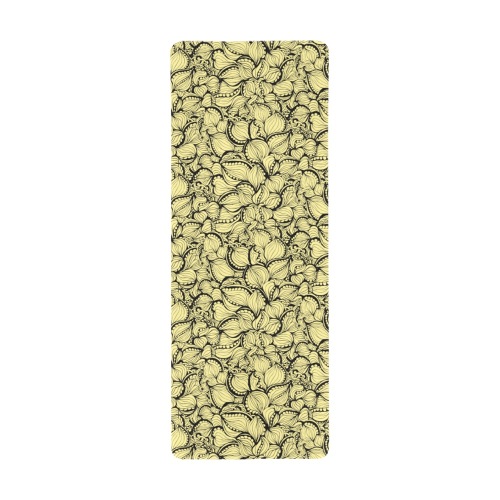 Pussy Willow Pods - Yellow Gaming Mousepad (31"x12")