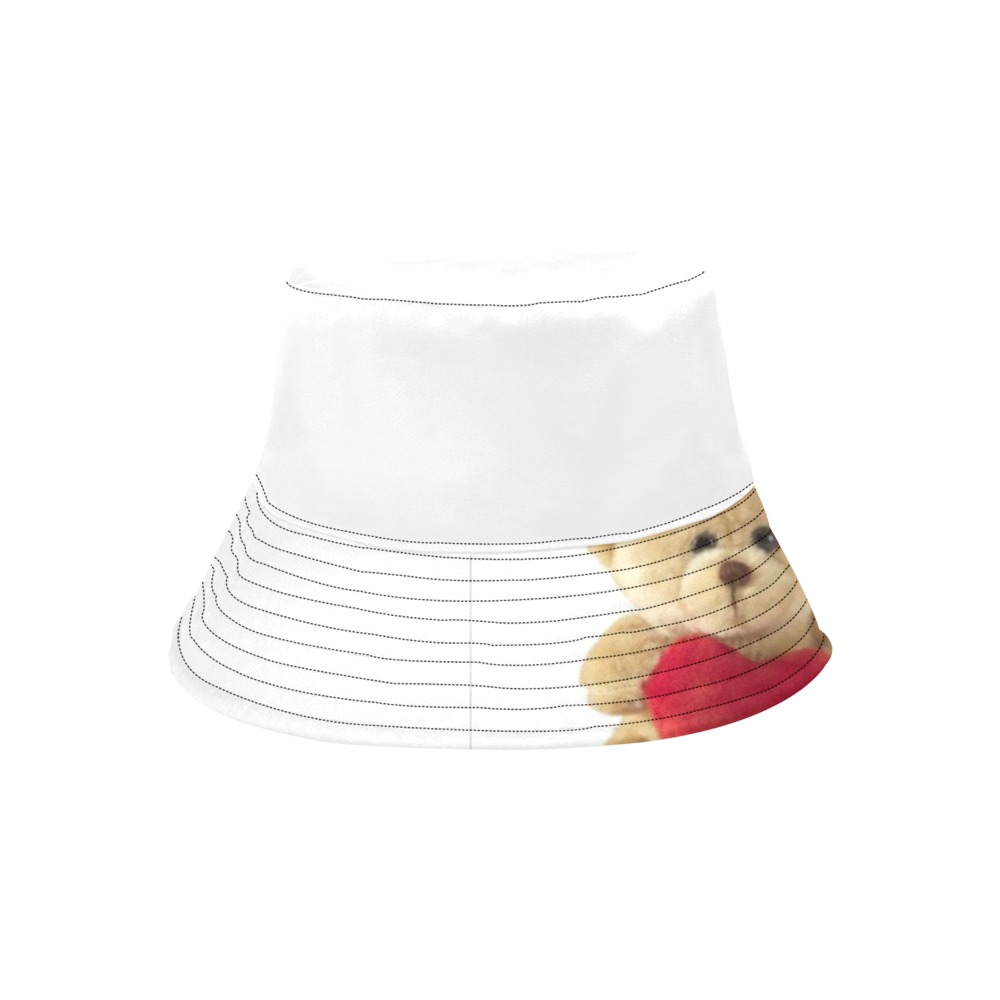 Teddy Bear All Over Print Bucket Hat for Men