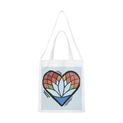 Follow The Rainbow Canvas Tote Bag/Medium (Model 1701)