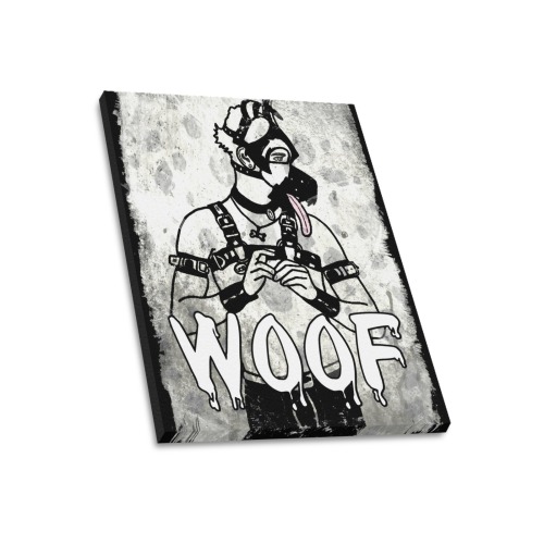 Woof by Fetishworld Frame Canvas Print 20"x24"