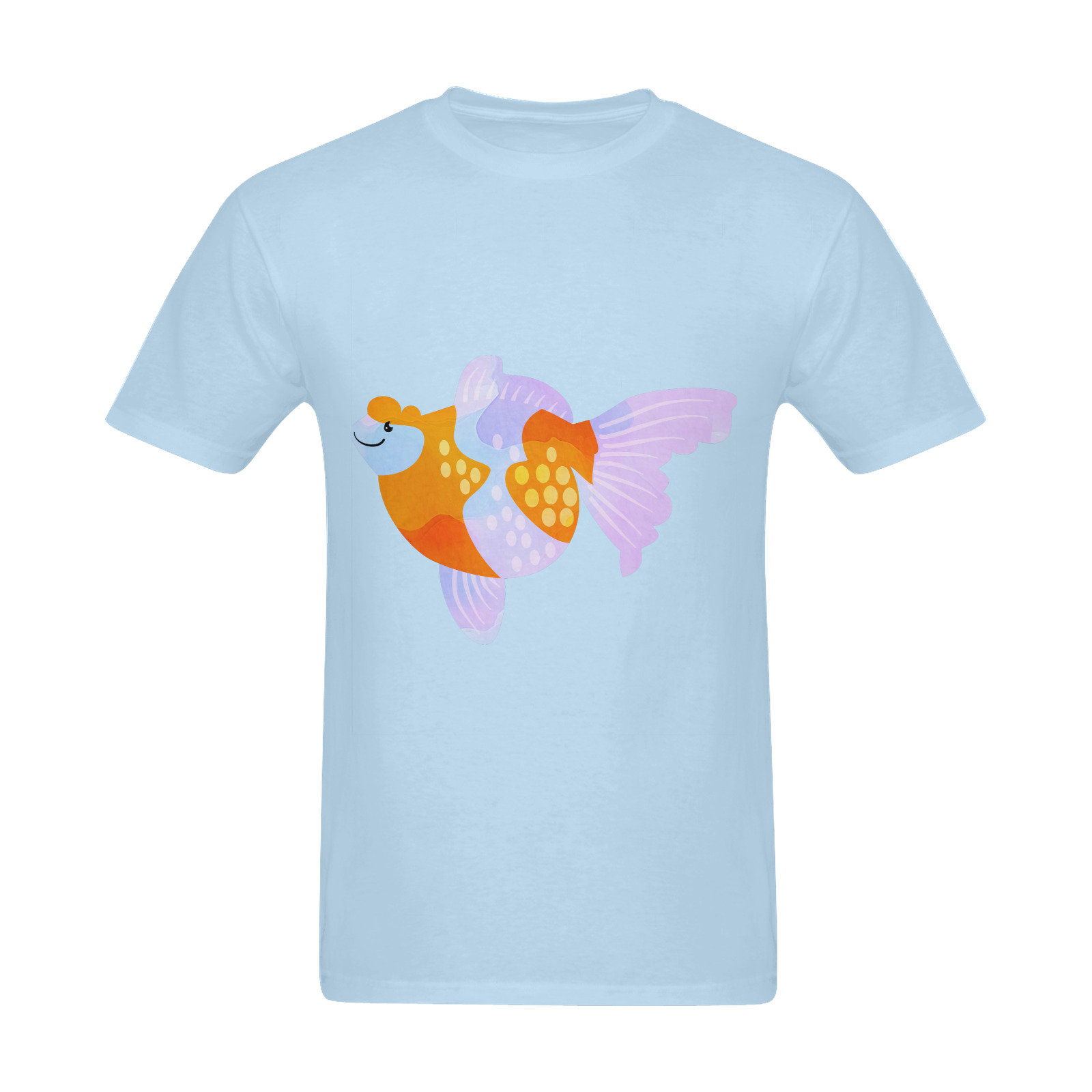 Pearlscale Fancy Aquarium Gold Fish Cartoon Sunny Men's T- shirt (Model T06)