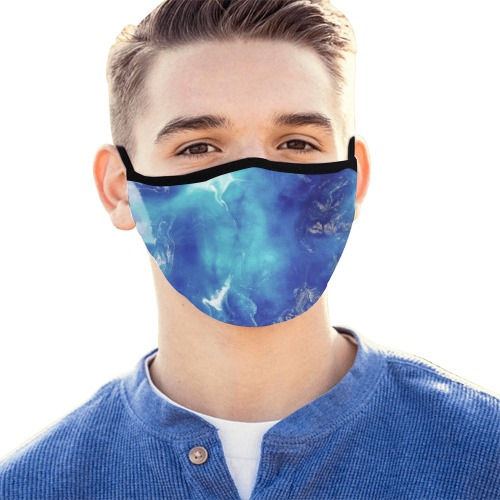 Encre Bleu Photo Mouth Mask