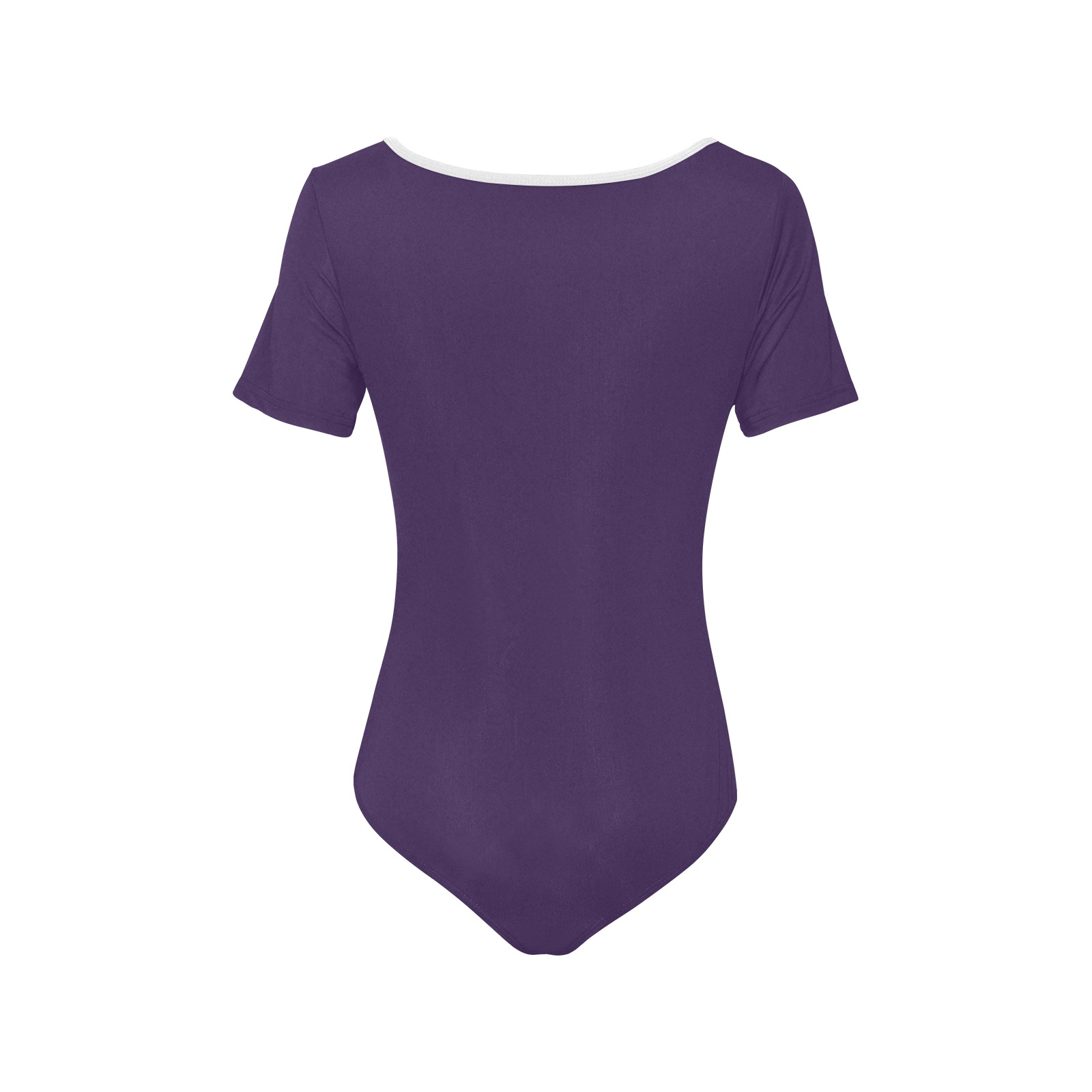 color Russian violet Women's Short Sleeve Bodysuit