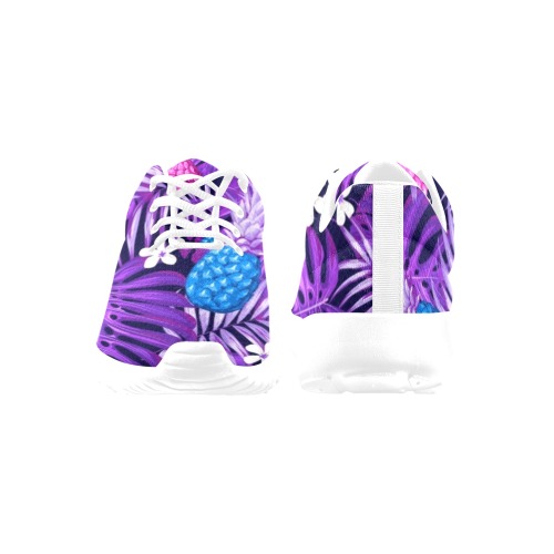 Purple Tropical Women's Athletic Shoes (Model 0200)