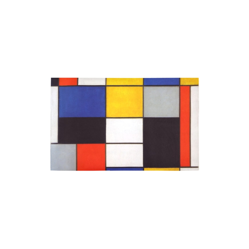 Composition A by Piet Mondrian Bath Rug 20''x 32''
