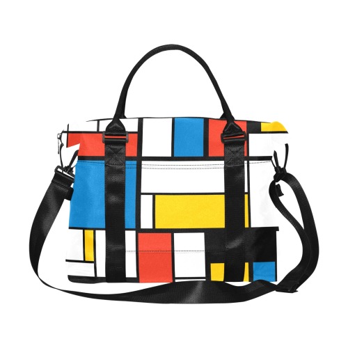 Mondrian De Stijl Modern Large Capacity Duffle Bag (Model 1715)