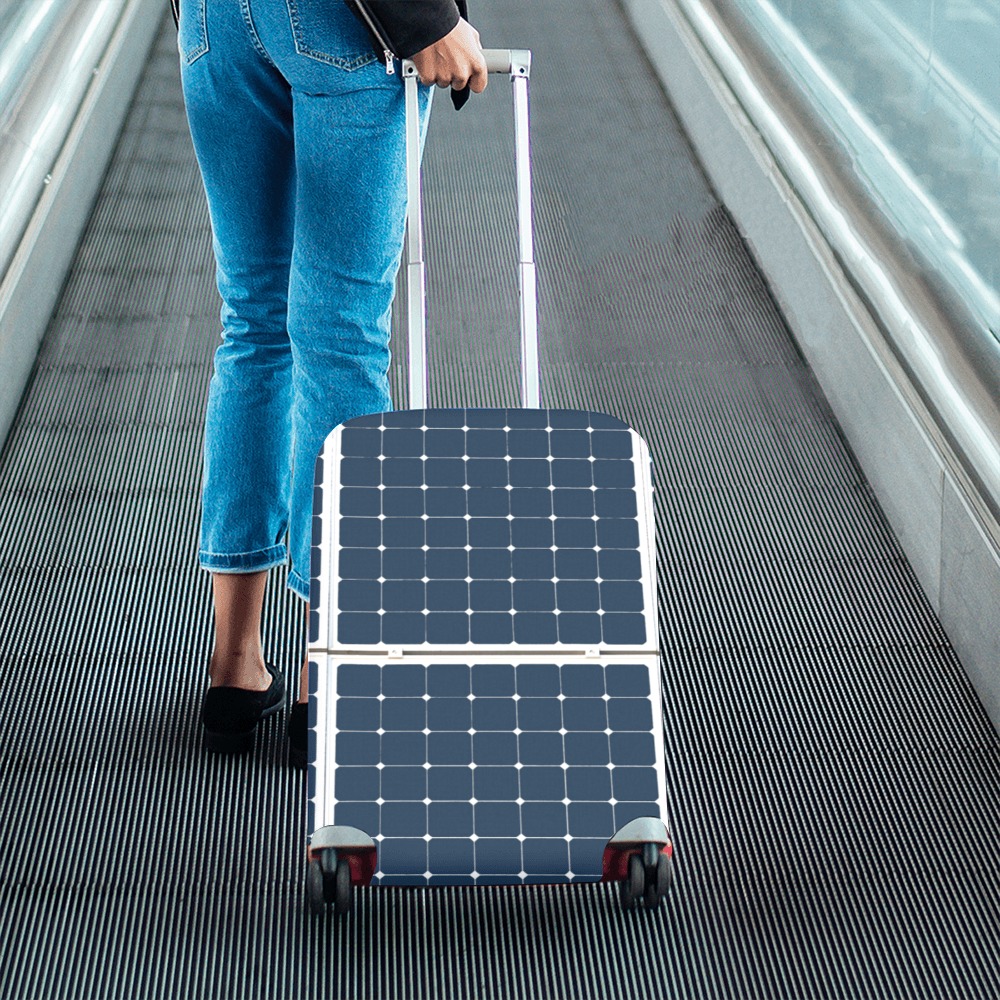 Solar Technology Power Panel Image Cell Energy Luggage Cover/Small 18"-21"