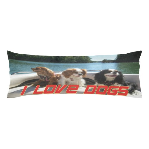 ilovedogs Bed pillow Body Pillow Case 20" x 54" (Two Sides)
