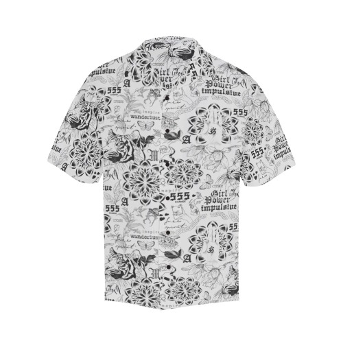 Inspirational tattoo pattern Hawaiian Shirt (Model T58)