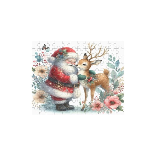 Santa And Reindeer 6