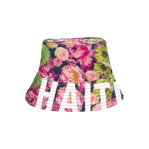 Haiti Floral All Over Print Bucket Hat for Men