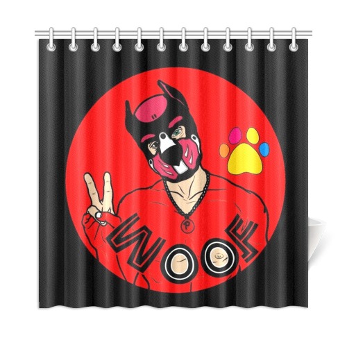 Woof by Fetishworld Shower Curtain 72"x72"
