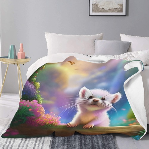 Baby Ferret Ultra-Soft Micro Fleece Blanket 30"x40" (Thick)