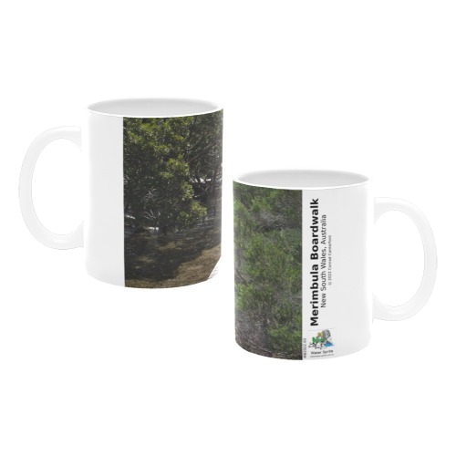 Merimbula Boardwalk  - Photo 3 - MB2022.03 - 11oz White mug Custom White Mug (11OZ)