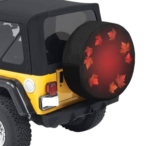 Autumn Maple Leaves 34 Inch Spare Tire Cover