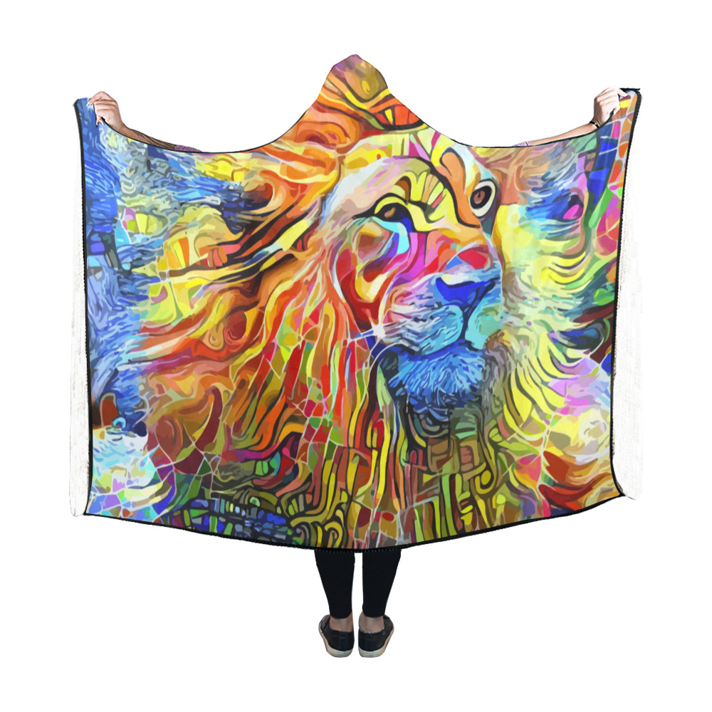 Bold as a Lion Hooded Blanket 60''x50''
