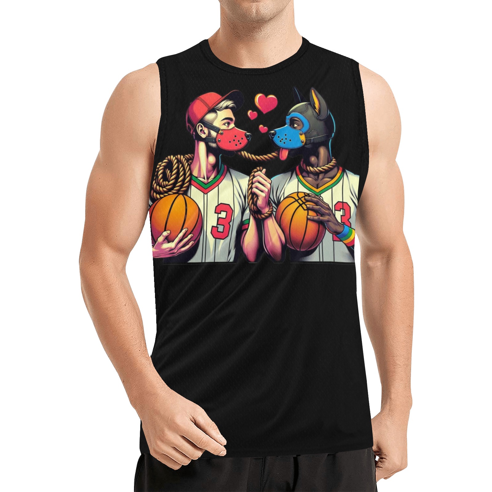 Puppy by Fetishworld All Over Print Basketball Jersey