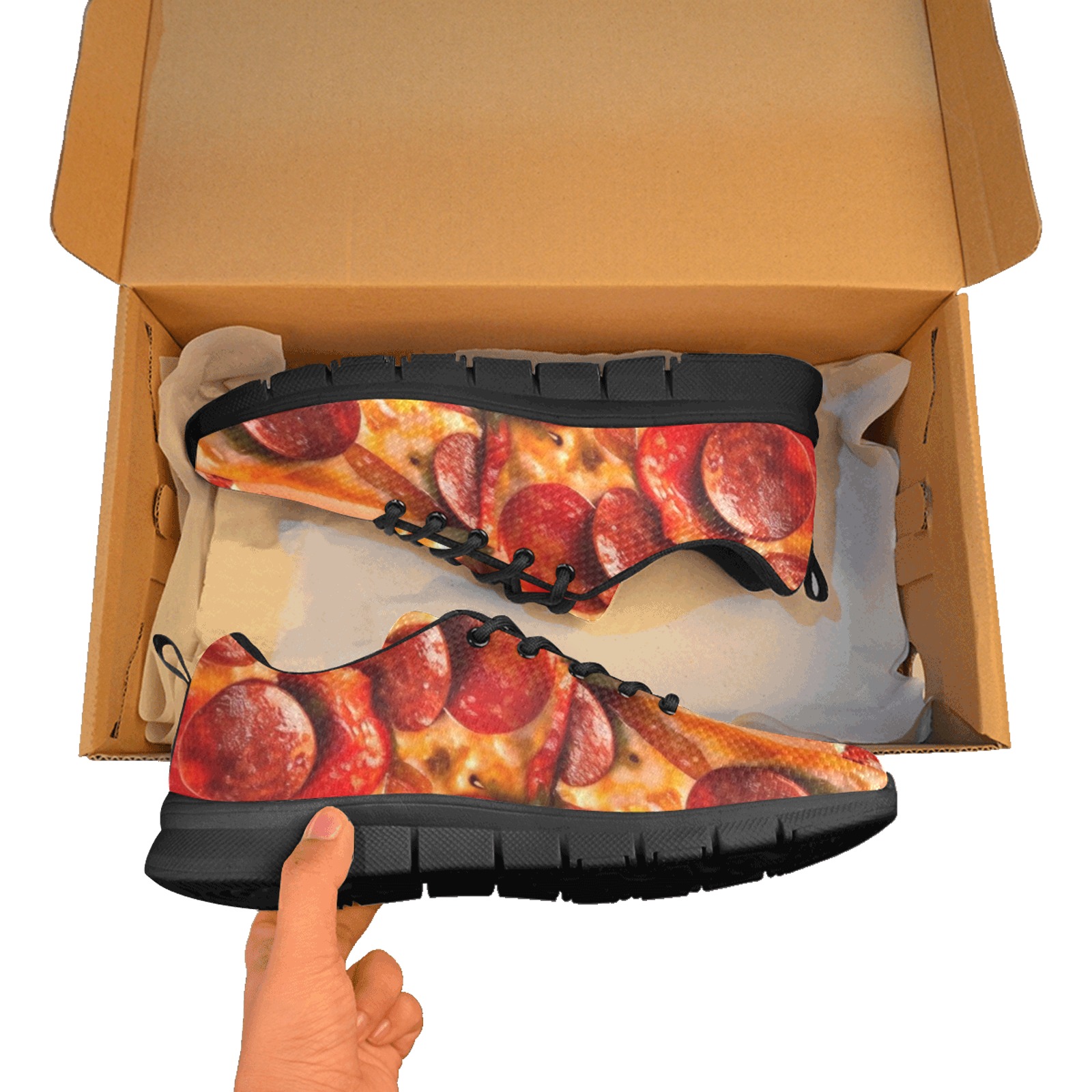 PEPPERONI PIZZA 11 Men's Breathable Running Shoes (Model 055)