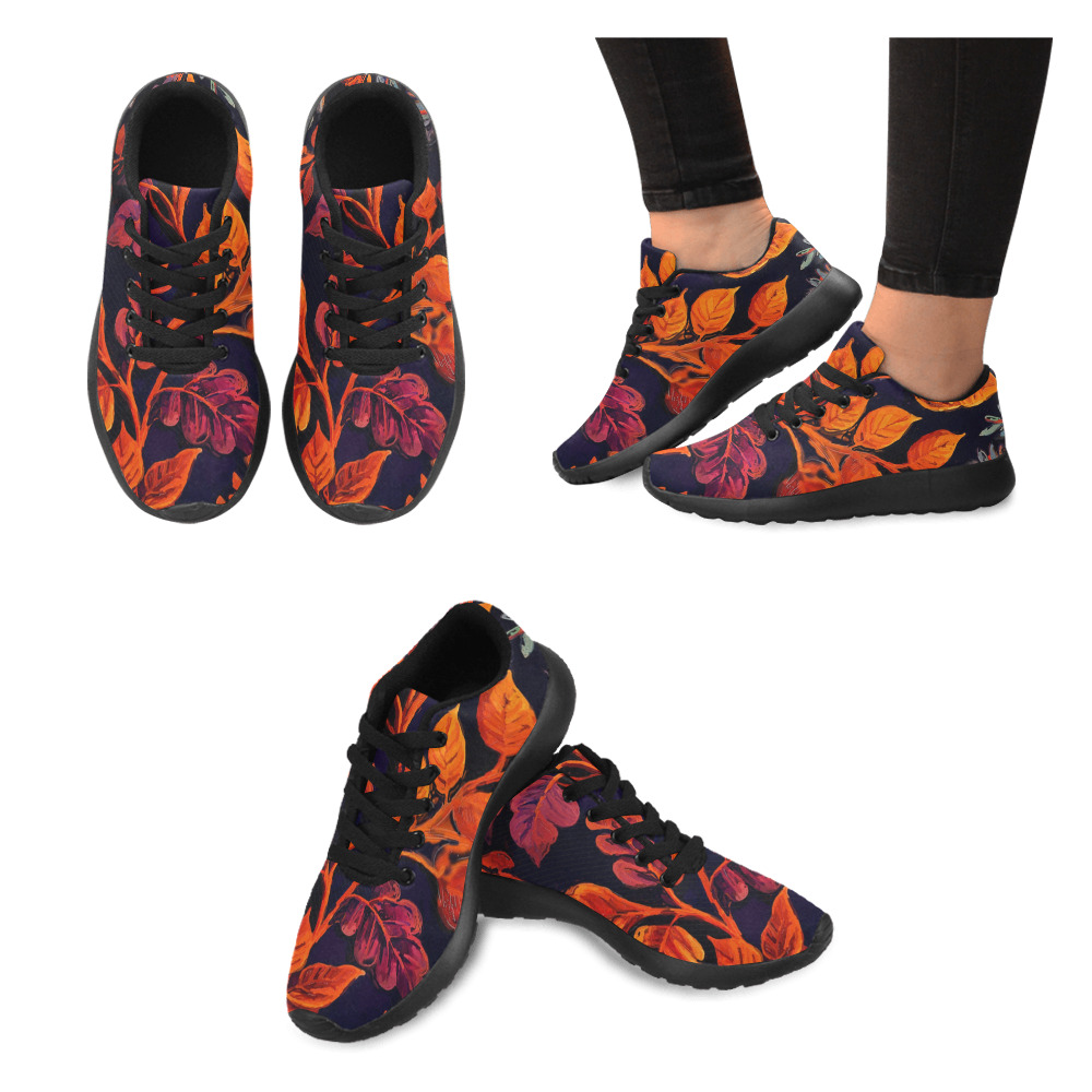 flowers botanic art (10) running shoes Men’s Running Shoes (Model 020)