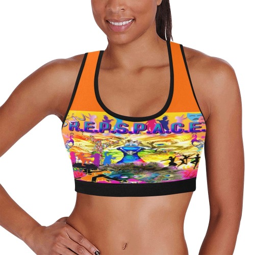 JNV REPSPACE SPORTS BRA ORANGE PINK