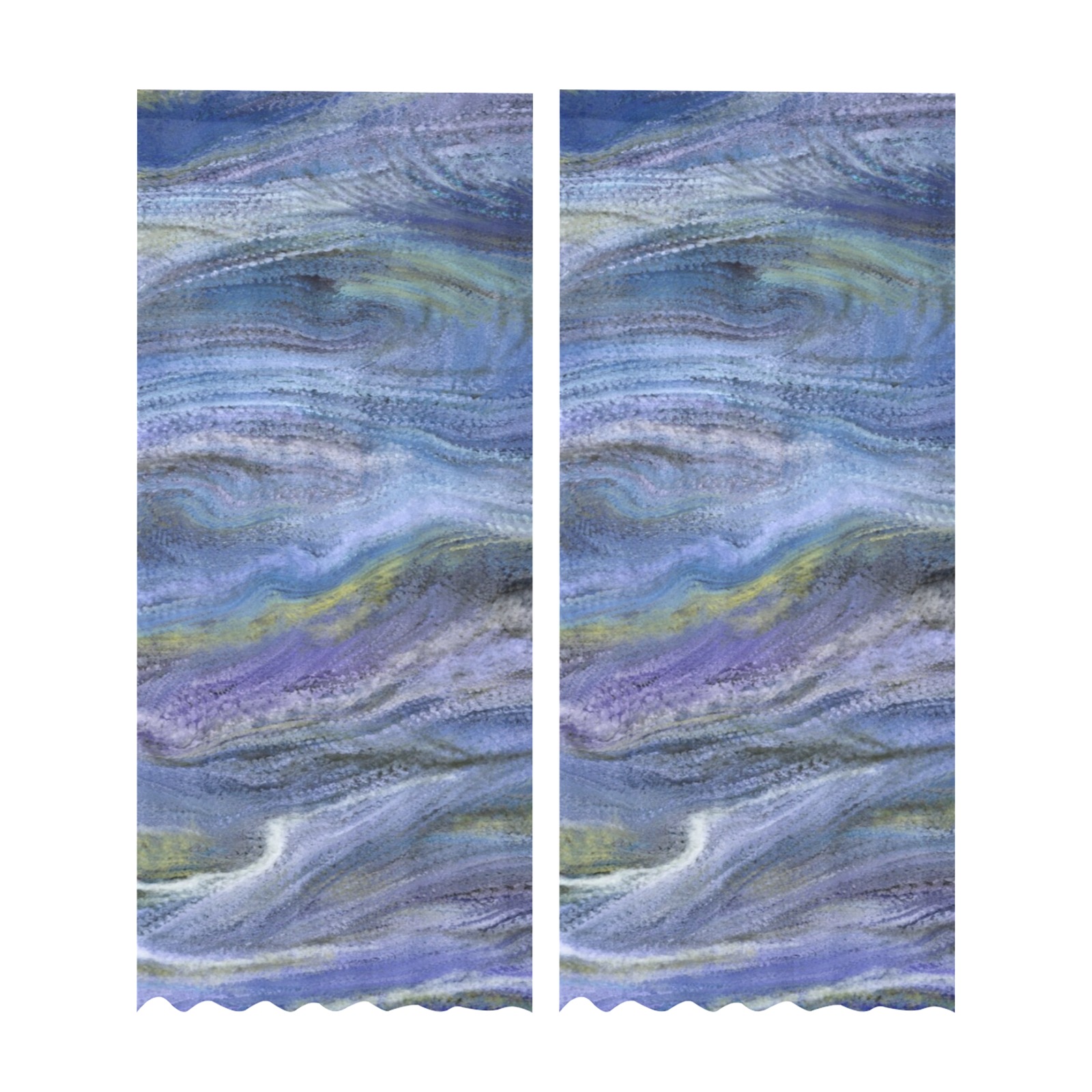 Mona 2-9 Gauze Curtain 28"x95" (Two-Piece)