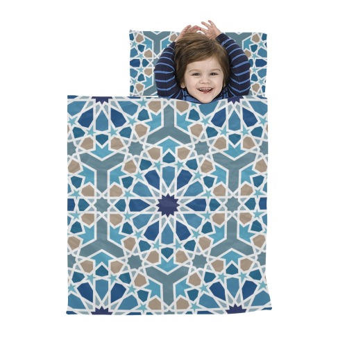 Arabic Geometric Design Pattern Kids' Sleeping Bag