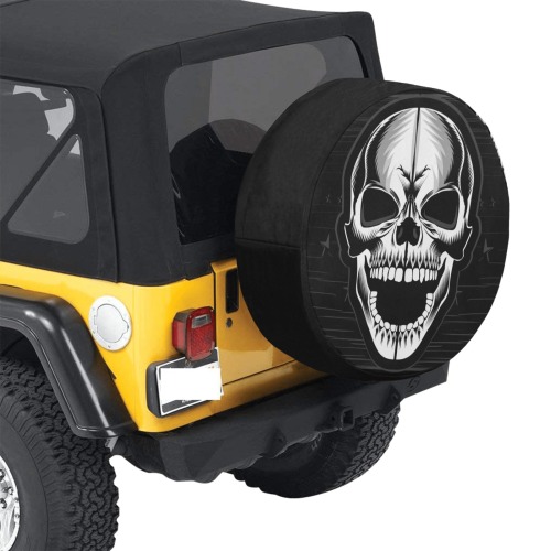 Skull Face Spare Tire Cover 34 Inch Spare Tire Cover