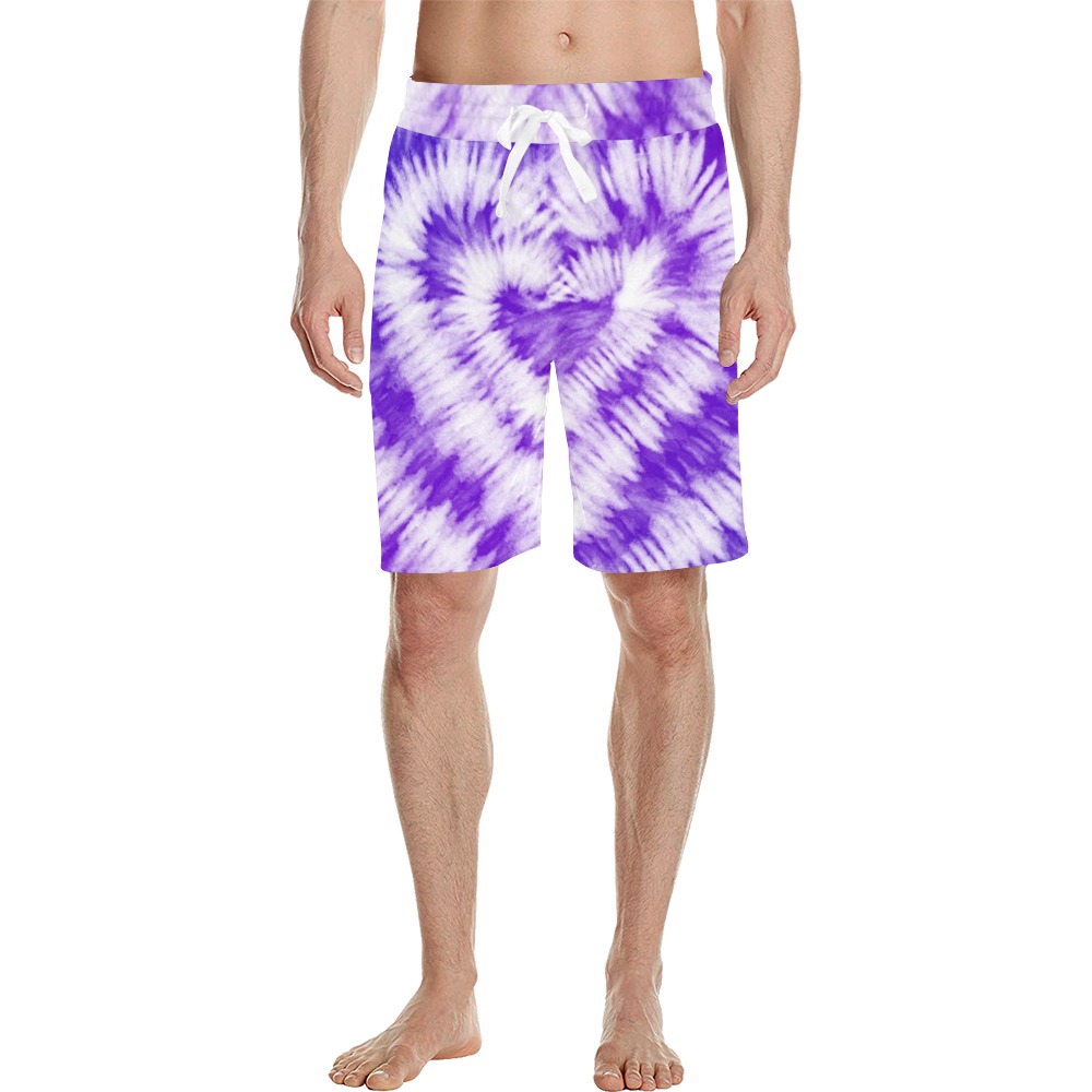 bañador corazon violeta Men's All Over Print Casual Shorts (Model L23)