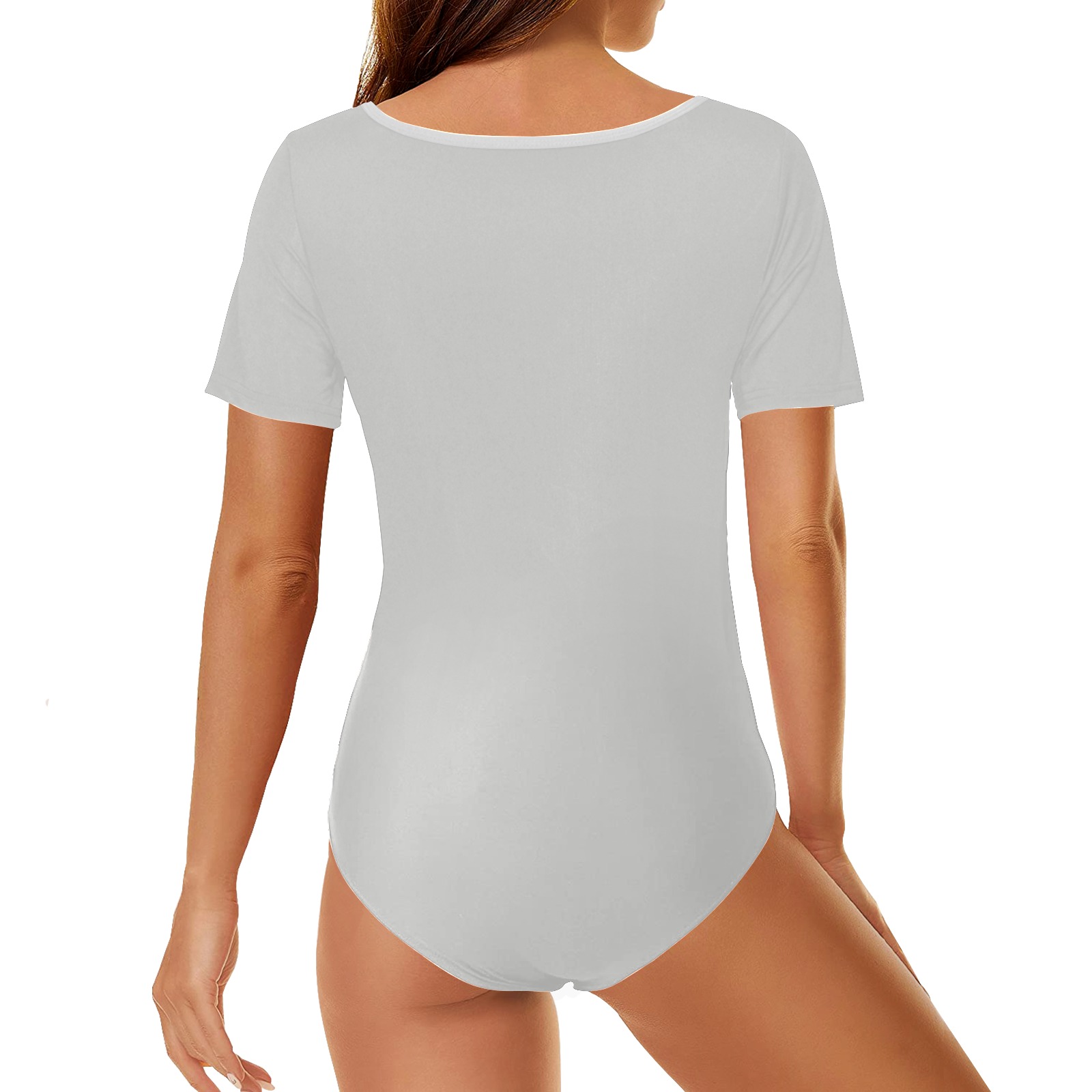 color platinum Women's Short Sleeve Bodysuit