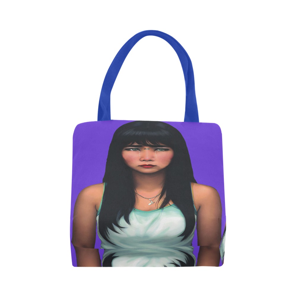 woman crying Canvas Tote Bag (Model 1657)