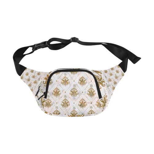 Gold Royal Pattern by Nico Bielow Fanny Pack/Small (Model 1677)