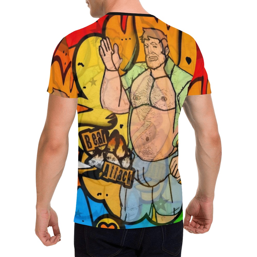 Bear Gay 2 by Nico Bielow All Over Print T-Shirt for Men (USA Size) (Model T40)
